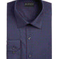 Alfani Men's Printed Collared Slim Fit Stretch Dress Shirt Navy Size 16.5X32-33