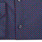 Alfani Men's Printed Collared Slim Fit Stretch Dress Shirt Navy Size 16.5X32-33