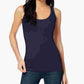 Maison Jules Women's Fitted Tank Top Blue Size Large