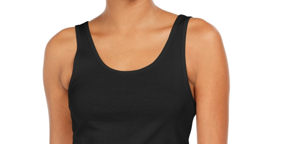 Style & Co Women's Cotton Tank Top Black Size Small