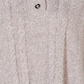 Karen Scott Women's Shawl Collar Poncho Gray-White Size S/M