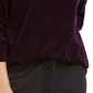 Karen Scott Women's Velour Sweatshirt Purple Size Petite Medium