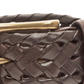 Tommy Hilfiger Men's Faux Leather Braided Casual Belt Brown Size Medium