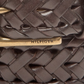 Tommy Hilfiger Men's Faux Leather Braided Casual Belt Brown Size Medium