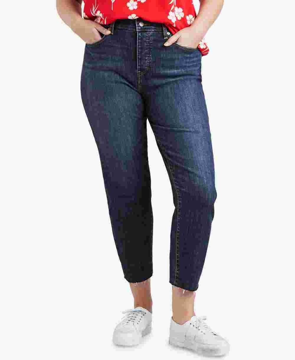 Levi's Women's Trendy Plus Size High Waist Skinny Wedgie Jeans Blue Size 22W