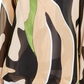 Alfani Women's Blouse Bubble Hem Printed Beige Size Small