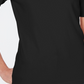 Karen Scott Women's Cotton Rhinestone Neck T-Shirt  Black Size Medium