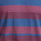 American Rag Men's Striped V Neck T-Shirt Wine Multi Size Medium