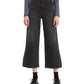 Levi's Women's Super Wide Leg Cropped Jeans Black Size 32X25