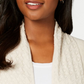 Karen Scott Women's Textured Open Cardigan Oatmeal Size Petite Small