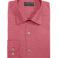 Alfani Men's Red Patterned Collared Dress Shirt Red Size 16.5- 32/33