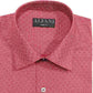 Alfani Men's Red Patterned Collared Dress Shirt Red Size 16.5- 32/33