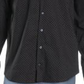 Alfani Men's Dress Shirt Black Large Regular Fit - All Black Size 16-16 1/2