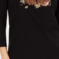 Karen Scott Women's Cotton Pumpkin Graphic Top  Black Size Medium