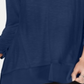 Style & Co Women's Chiffon Hem Top Blue Size Petite M