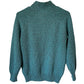 Karen Scott Women's Petite Mock-Neck Cable-Knit Sweater Green Size Petite Large