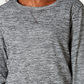 Karen Scott Women's Long Sleeve Spacedye Microfleece Top Charcoal Size X-Small