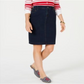 Charter Club Women's Denim Tummy Control Skirt Blue Size 12