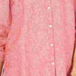 Charter Club Women's Linen Utility Shirt Medium Pink Size Medium