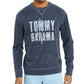 Tommy Bahama Men's Maritime Marlin Flip Classic-Fit Reversible Heathered Logo Sweatshirt Black Size X-Large