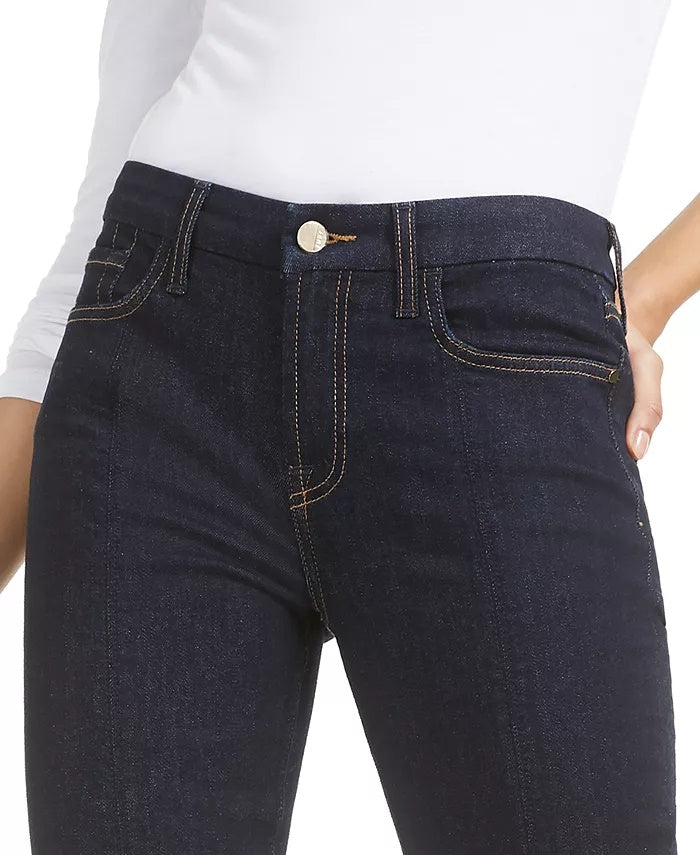JEN7 by 7 For All Mankind Women's Split-Seam Ankle Skinny Jeans Navy Size 12