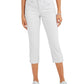 Style & Co Women's High Cuffed Capri Jeans  Silver Size 16
