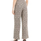 Ny Collection Women's Petite Hardware-Trim Printed Pants Beigekhaki Size Petite Medium