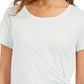 Style & Co Women's Side-Tie Top Green Size X-Large