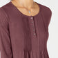 Style & Co Women's Long-Sleeve Pintuck Top  Purple Size Small