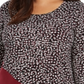 Alfani Women's Printed & Velvet Asymmetrical Top Black/multi Size 0X