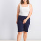 Charter Club Women's Navy Pocketed Shorts Blue Size 8
