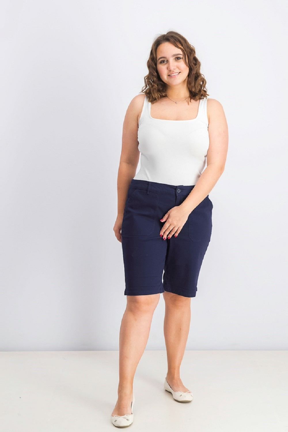 Charter Club Women's Navy Pocketed Shorts Blue Size 8