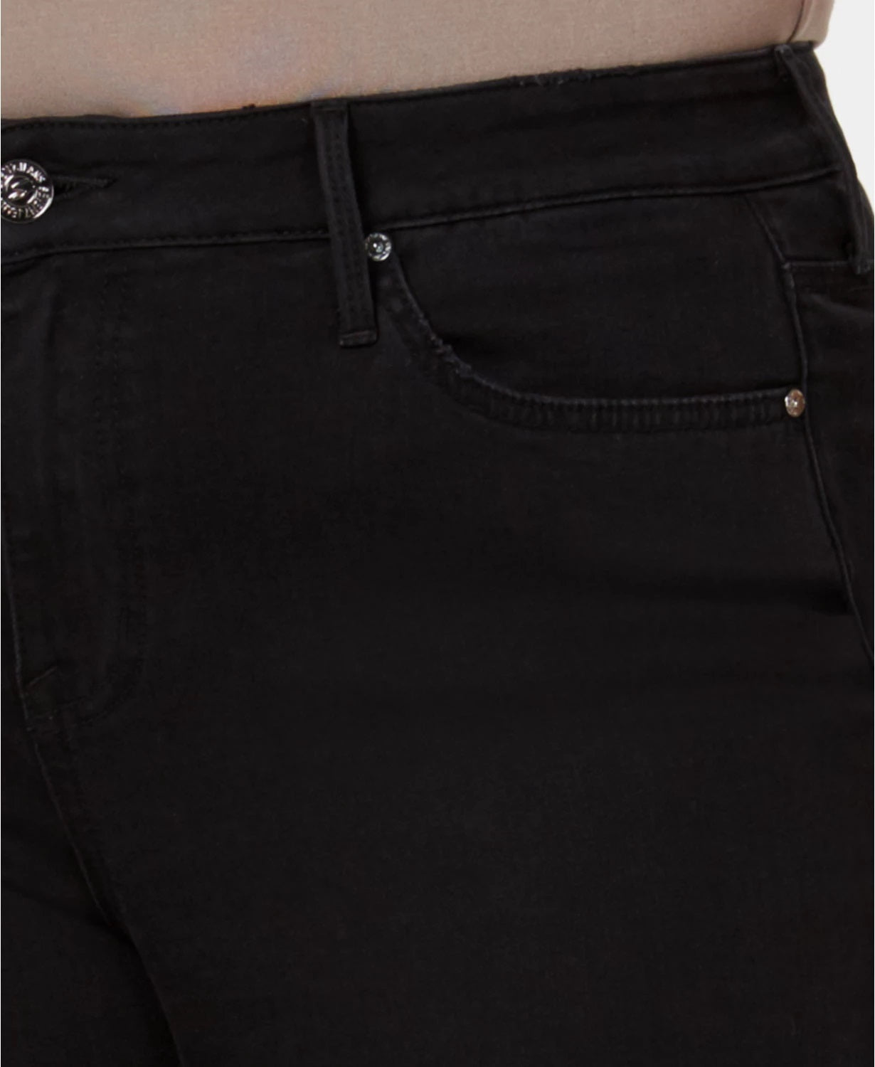 Seven7 Women's Trendy Plus Size Lace-Up Bootcut Jeans Black Size 22W