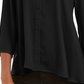 Style & Co Women's Swing Blouse Black Size Small