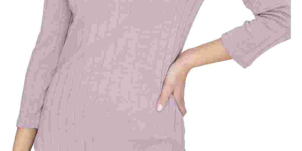 सैनक्चुअरी वीमेंस रिब्ड स्कूप नेक टॉप पिंक साइज़ मीडियम