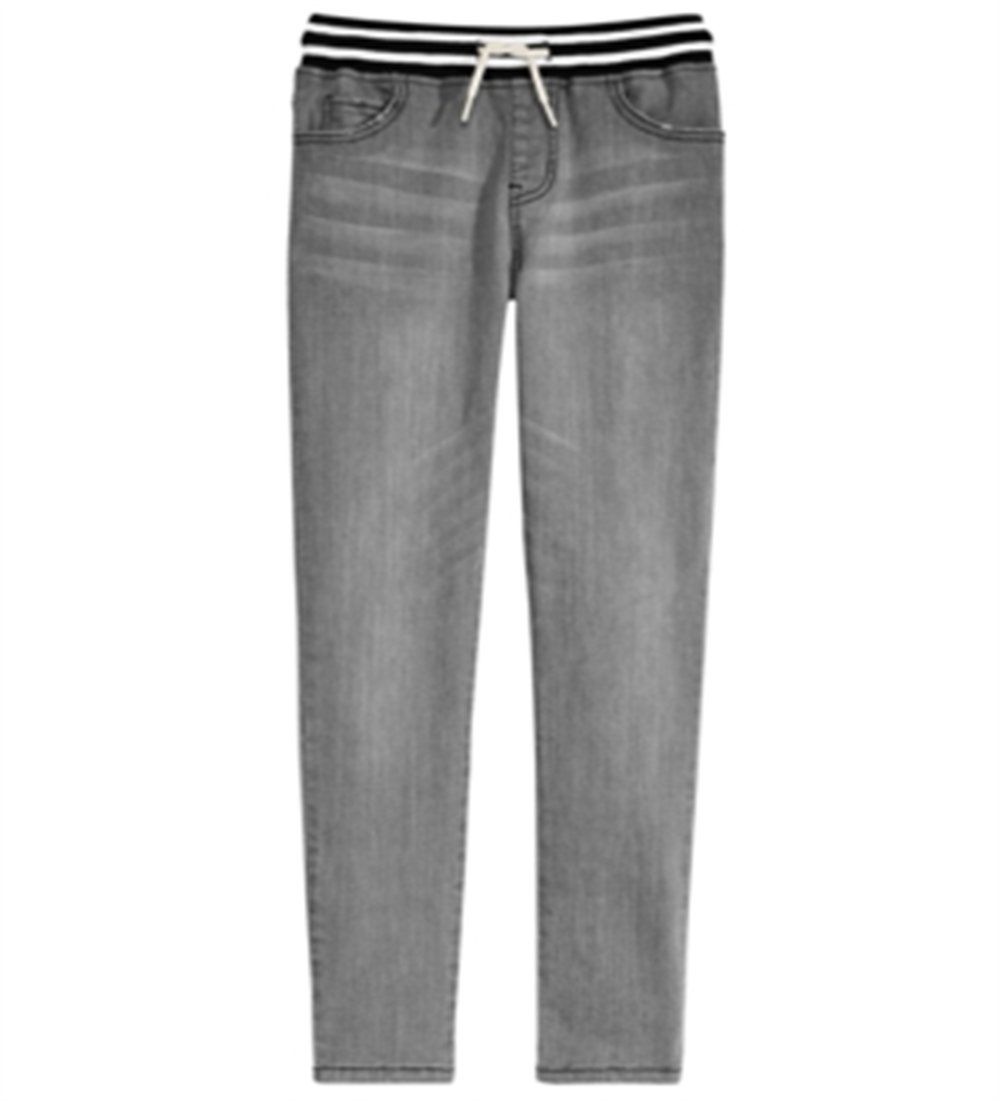 Jaywalker Big Boy's Knit Denim Joggers Gray Size M