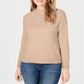 Karen Scott Women's Mock Neck Sweater Brown Size Petite XL
