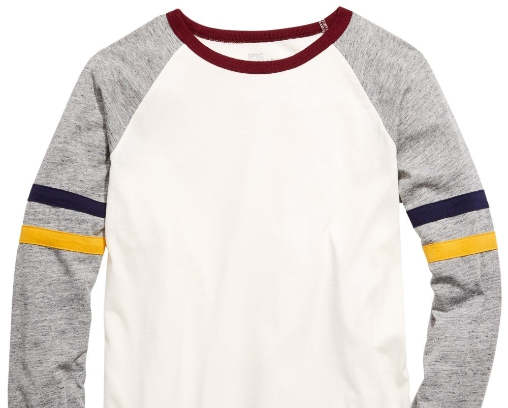 Epic Threads Big Boys Brett Colorblocked Stripe T-Shirt  Beige Size X-Large