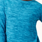 Karen Scott Women's Marled Sweatshirt Teal  Size Petite XL