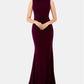 Betsy & Adam Women's Ruffle Back Gown Red Size 6