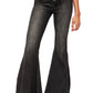 Free People Women's Irreplaceable High Waist Flare Jeans Black Size 31