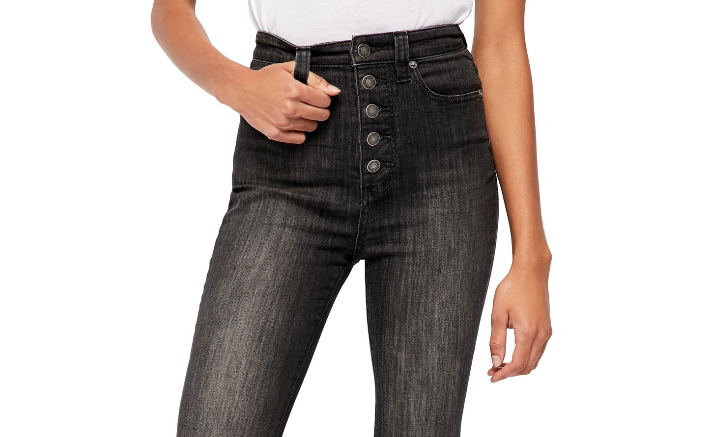 Free People Women's Irreplaceable High Waist Flare Jeans Black Size 31