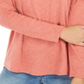 Style & Co Women's Long Sleeve Crewneck Top Orange Size X-Small