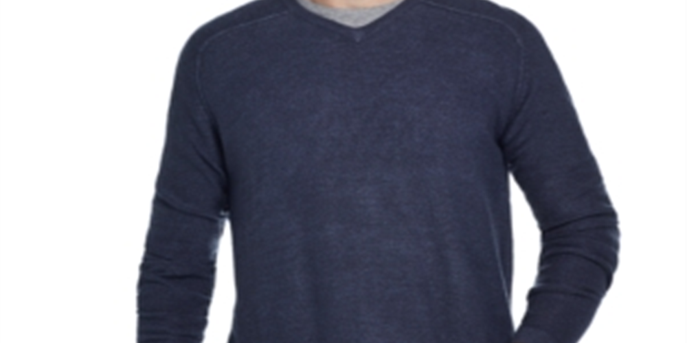 Weatherproof Vintage Men's Soft Touch V Neck Sweater Blue Size XL