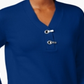 Karen Scott Women's Cotton Toggle Henley Sweater Blue Size Petite L