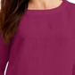 Charter Club Women's Eyelet Bell Sleeve Top Pink  Size X-Large