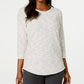 Karen Scott Women's Sport Marled Sweatshirt Gray Size X-Large