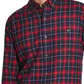 Weatherproof Vintage Men's Windowpane Plaid Collared Classic Fit Cotton Dress Shirt Blue Size XX-Large