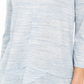 Style & Co Women's V Neck Top Blue Size X-Small