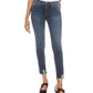 Hudson Women's Jeans Nico High Waist Chewed Hem Ankle Skinny Jeans Blue Size 28